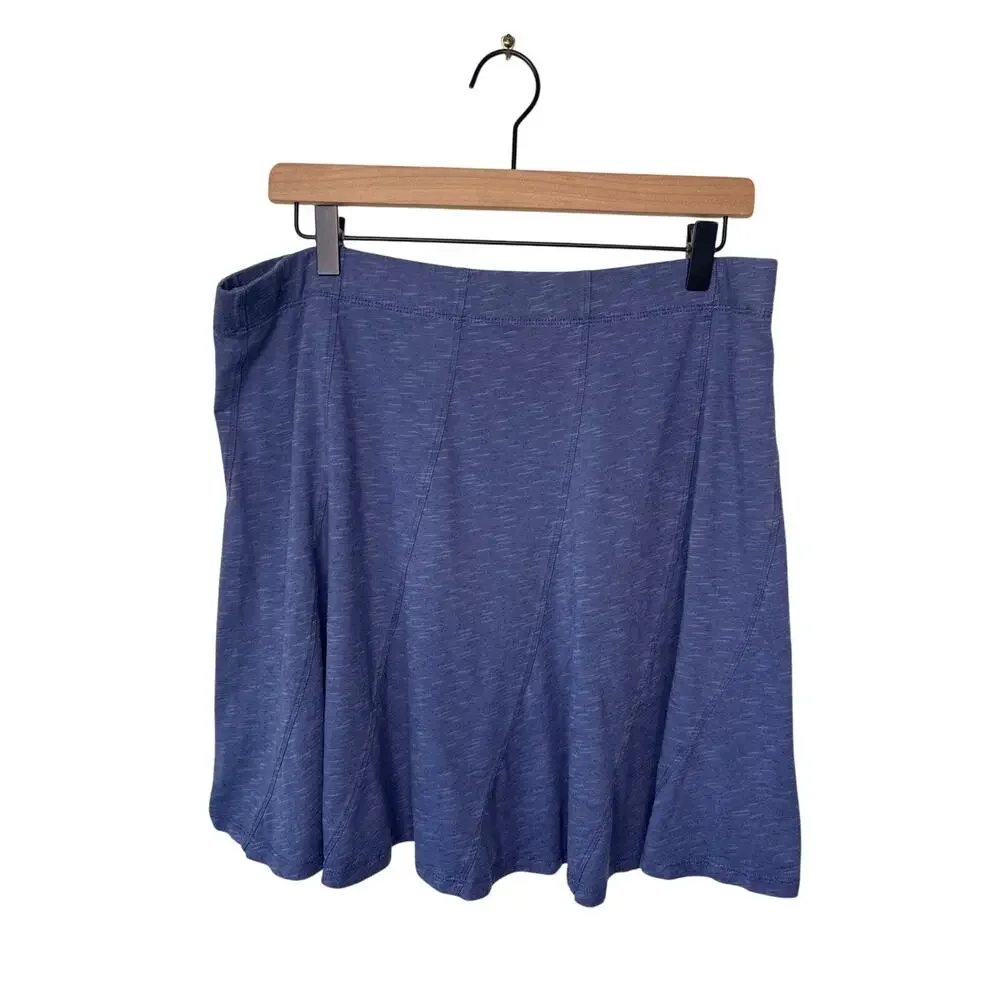 TOAD & CO ChaChaCha Pull On A Line Mini Skirt Blue Size XL